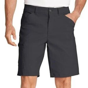 NEW Eddie Bauer Rainier 10” Tech Shorts Men’s 32 Cargo Outdoor Black
